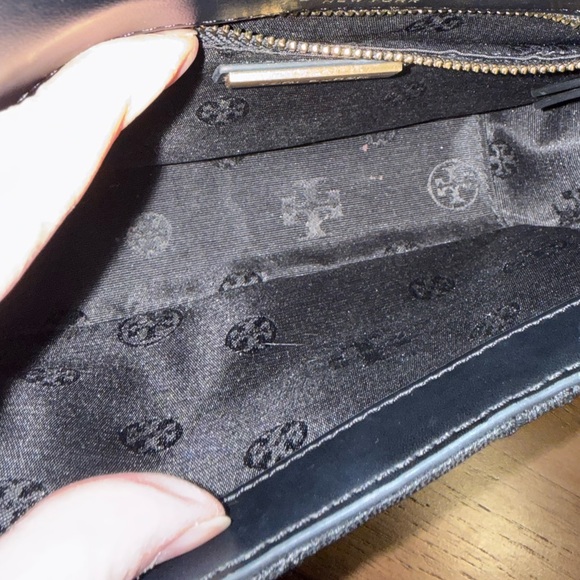 Tory Burch Black Quilted Crossbody with Gold Accents - Picture 7 of 11